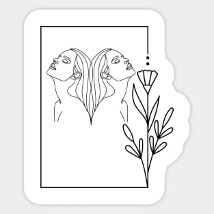 Gemini Horoscope Zodiac Sign Sticker